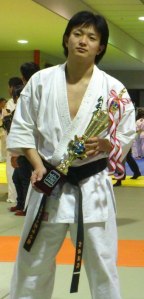 Norihiro Yoshida, Karate Syuwa Kaikan, which is derived of Kyokushin. http://syuwakarate.jimdo.com